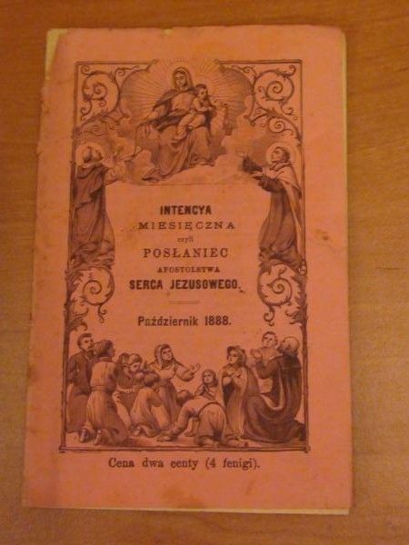 Intencya miesięczna czyli posłaniec Apostolstwa Serca Jezusowego (październik 1888)