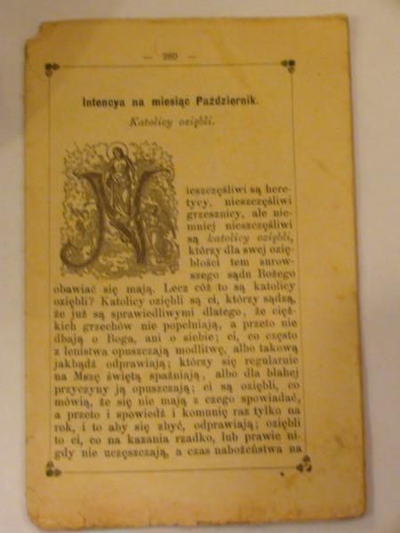 Intencya miesięczna czyli posłaniec Apostolstwa Serca Jezusowego (październik 1886)