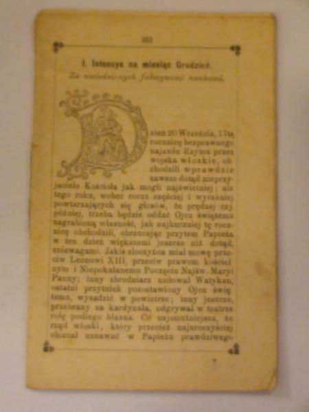 Intencya miesięczna czyli posłaniec Apostolstwa Serca Jezusowego (grudzień 1887)