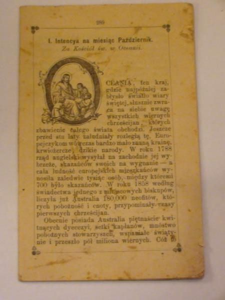Intencya miesięczna czyli posłaniec Apostolstwa Serca Jezusowego  (październik 1890)