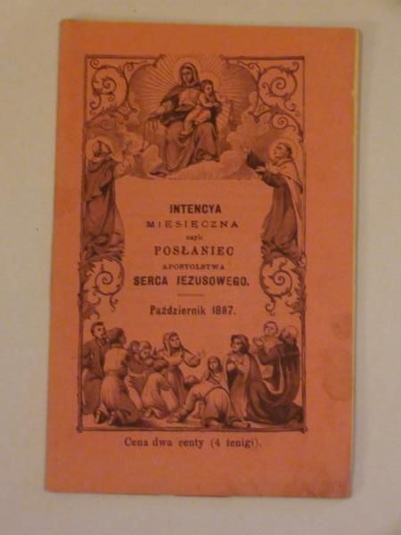 Intencya miesięczna czyli posłaniec Apostolstwa Serca Jezusowego (październik 1887)