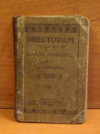 Directorium officii divini rite persolvendi sacrique celebrandi, 1931 r.