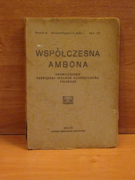 Współczesna ambona, rocznik III, wrzesień-październik 1948 r.