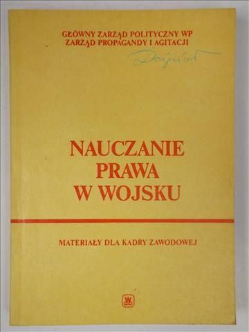 Nauczanie prawa w wojsku