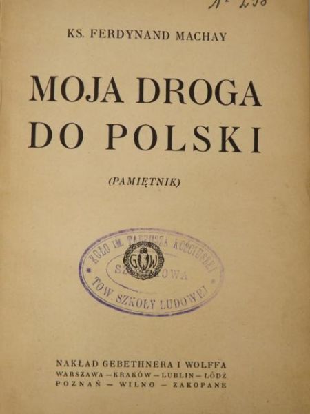 Moja droga do Polski, 1923 r.