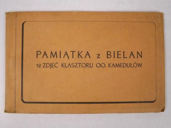 Pamiątka z Bielan 12 zdjęć klasztoru oo. Kamedułów, ca 1945 r.
