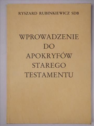 Wprowadzenie do apokryfów Starego Testamentu