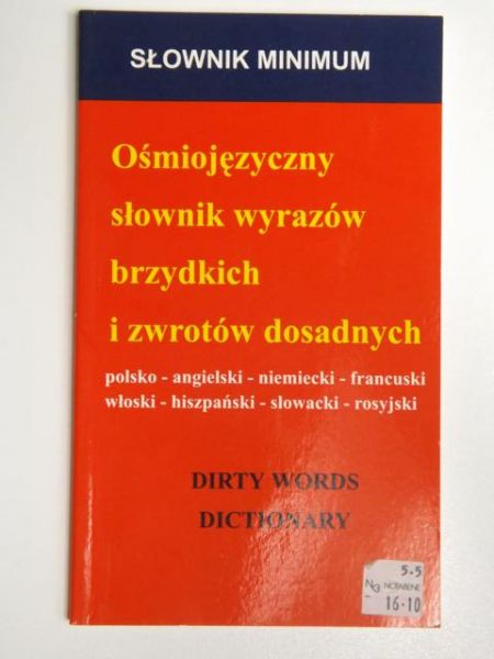 Ośmiojęzyczny słownik wyrazów brzydkich i zwrotów dosadnych