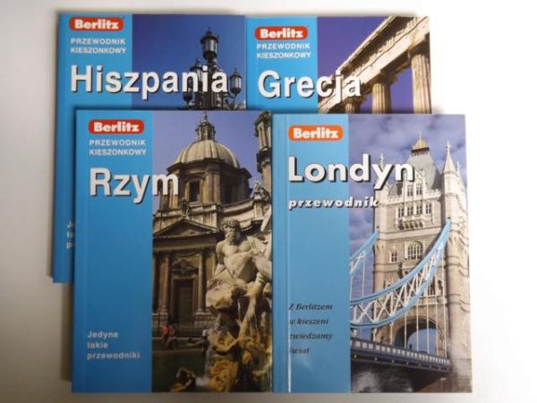 Rzym, Hiszpania, Grecja, Londyn - przewodnik kieszonkowy, zestaw
