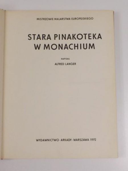 Langer Alfred - Stara Pinakoteka w Monachium