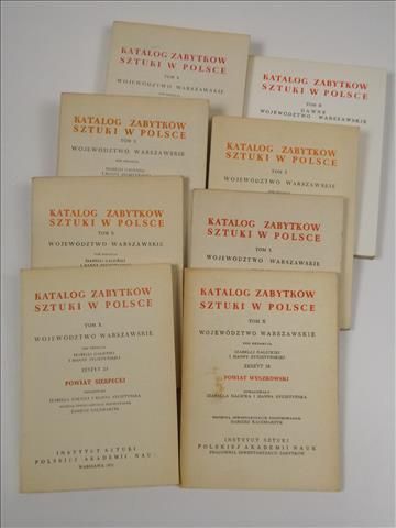 Katalog zabytków sztuki w Polsce. Województwo Warszawskie, Tom X, 8 zeszytów