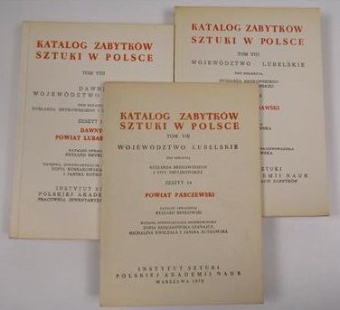 Katalog zabytków sztuki w Polsce. Województwo Lubelskie, tom VIII, 3 zeszyty