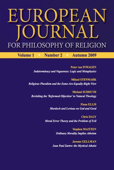 European Journal for Philosophy of Religion 2 (2009)