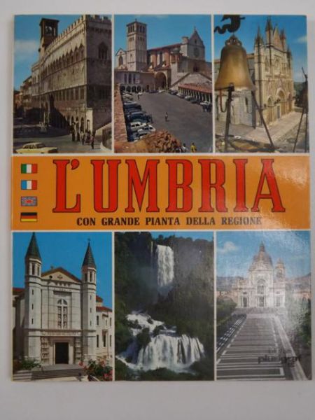 L'umbria Con Grande Pianta Della Regione