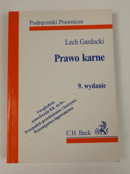Prawo karne, wydanie 9