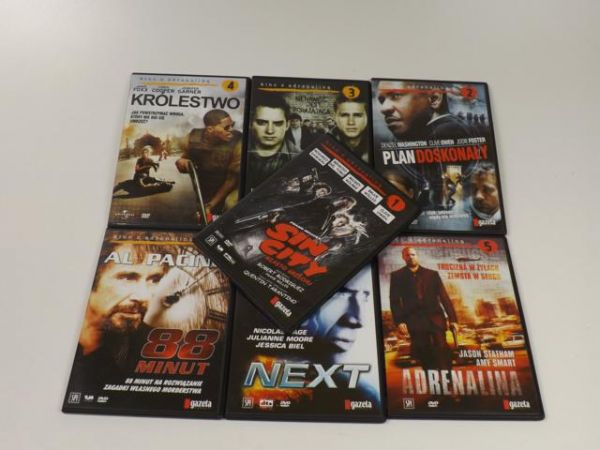 Kino z adrenaliną, 7 płyt DVD