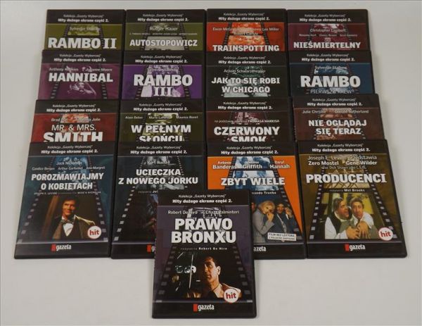 Hity dużego ekranu część 2. Kolekcja "Gazety Wyborczej", 17 płyt DVD