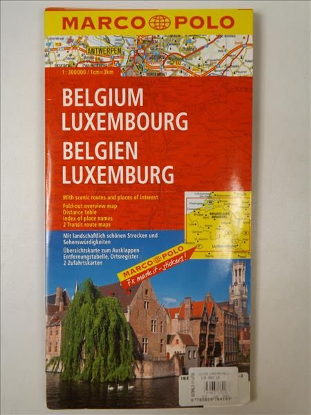 Belgia Luksemburg. Mapa drogowa