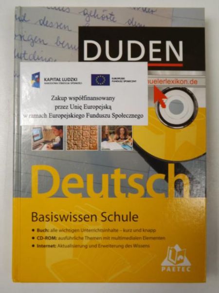 Duden Deutsch. Basiswissen Schule