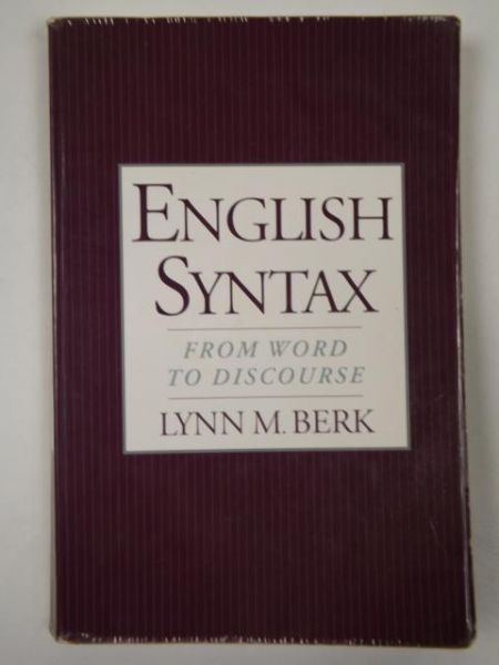 English Syntax: From Word to Discourse