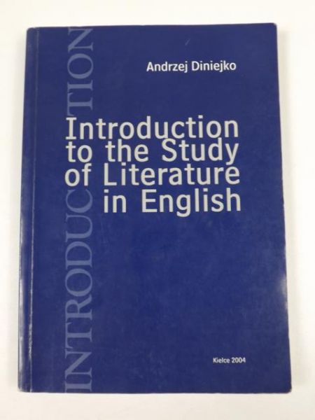 Introduction to the Study of Literature in English