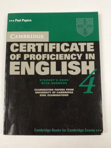 Cambridge Certificate of Proficiency in English with answers 4