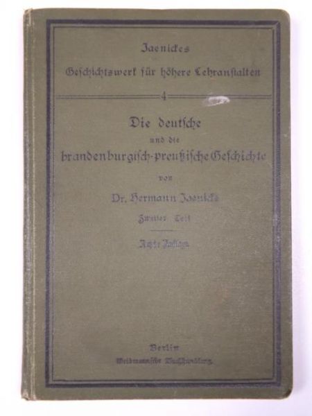 Die deutsche und die brandenburgisch preussische Geschichte, 1904 r.