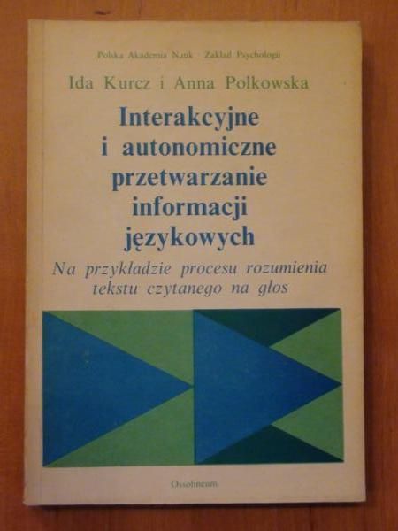 Interakcyjne i autonomiczne przetwarzanie informacji językowych