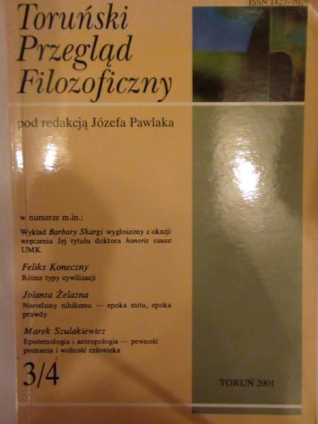 Pawlak Józef (red.) - Toruński przegląd filozoficzny