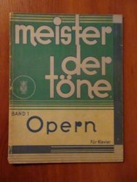 Opern. Fur Klavier. Band 1 (nuty)