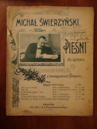 Pieśni do śpiewu z towarzyszeniem fortepianu (nuty, ok. 1920 r.)