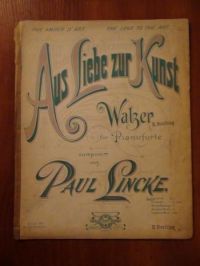 Aus Liebe zur Kunst. Walzer fur Pianoforte (nuty, 1903 r.)