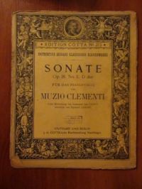 Sonate Op. 26. No. 3. D dur fur das Pianoforte von   (nuty, 1896 r.)