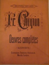 Chopin Fryderyk  - Oeuvres completes (nuty) ok 1920
