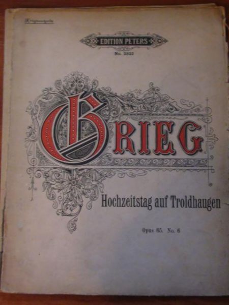 Grieg Edvard- Hochzeitstag auf Troldhaugen. Op. 65. No. 6 Wyd. 1897r.(nuty)
