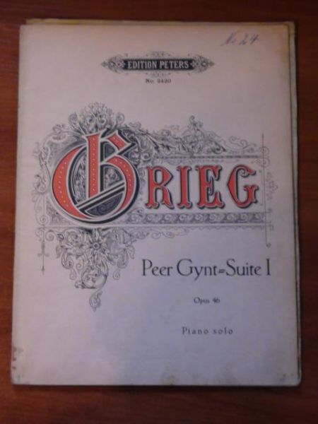 Grieg Edvard-  Peer Gynt, Suite I Op. 46 (nuty) Wyd. ok. 1890r.