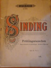 Frühlingsrauschen, Klavierstuck Op. 32 No. 3, (nuty), 1930 r.