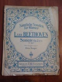 Samtliche Sonaten fur Klavier von L. Van Beethoven – Sonate Op. 2 No 3