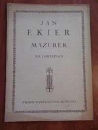 Mazurek na fortepian (nuty, 1946 r.)