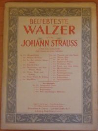 Cranz A. (ed.)- Beliebteste Walzer von Johann Strauss. Op. 354. 1920r. (nuty)