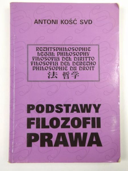 Kość Antoni - Podstawy filozofii prawa