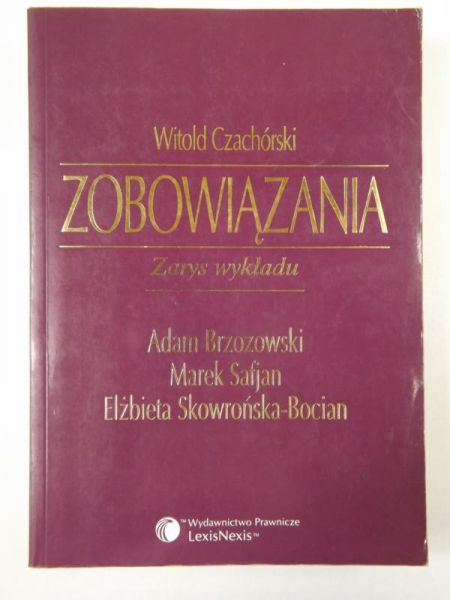 Zobowiązania: zarys wykładu