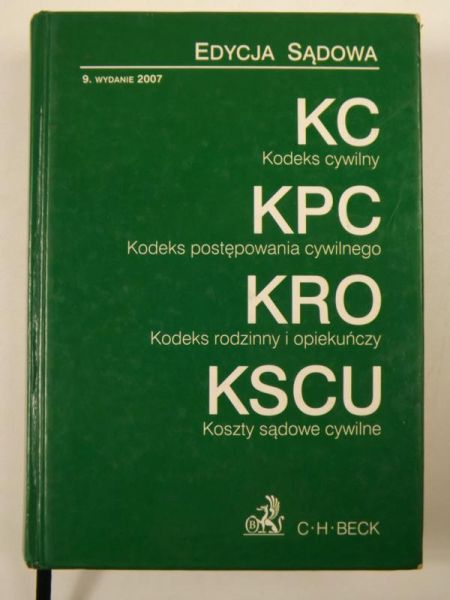 Kodeks cywilny, Kodeks postępowania cywilnego, Kodeks rodzinny i opiekuńczy Koszty sądowe cywilne