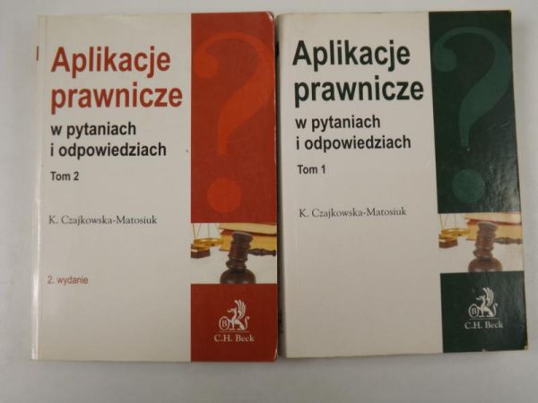 Aplikacje prawnicze w pytaniach i odpowiedziach t.1, 2