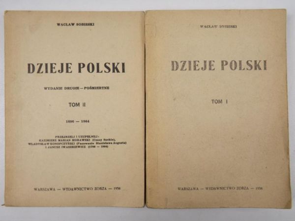 Dzieje Polski. Tomy I i II, 1938 r.