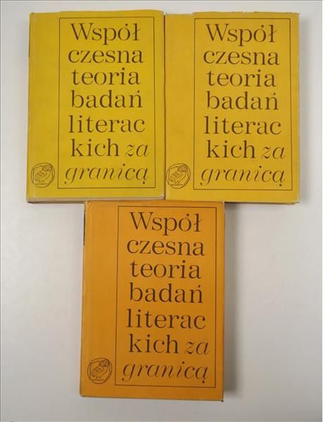 Współczesna teoria badań literackich za granicą, T. I-III
