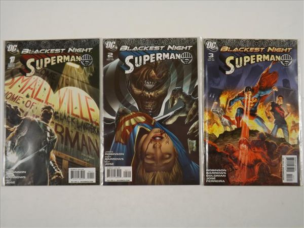 Blackest Night: Superman, No 1- 3. , 2009 r., Komplet