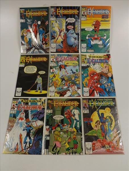 Excalibur, No 1- 7 + 9, 16, Marvel
