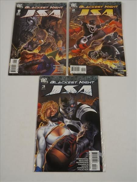 Blackest Night. JSA, No 1-3,  DC Comics, 2010 r.