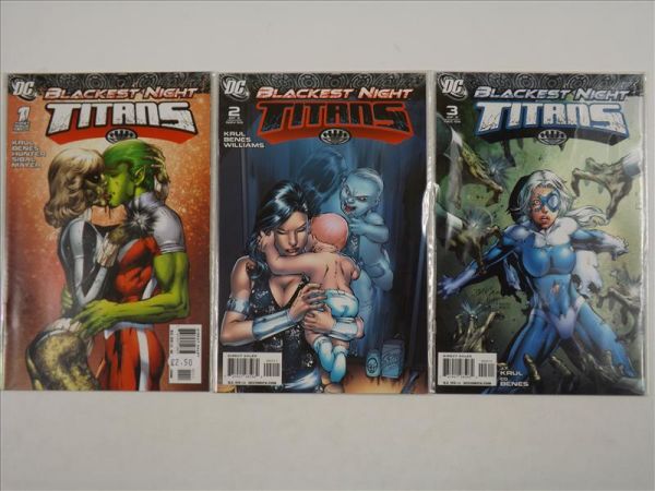 Blackest Night. Titans, No 1-3,  DC Comics, 2009 r.